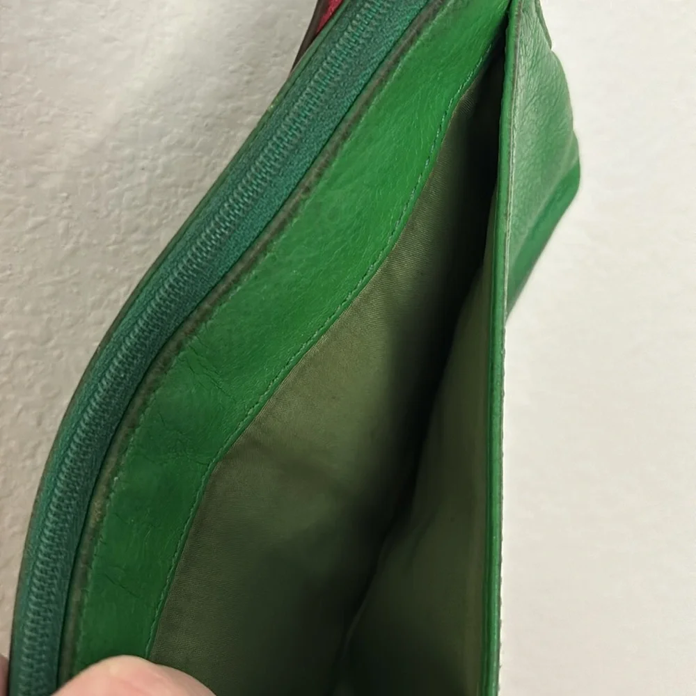 Coach Green Leather Wristlet - Picture 5 of 7